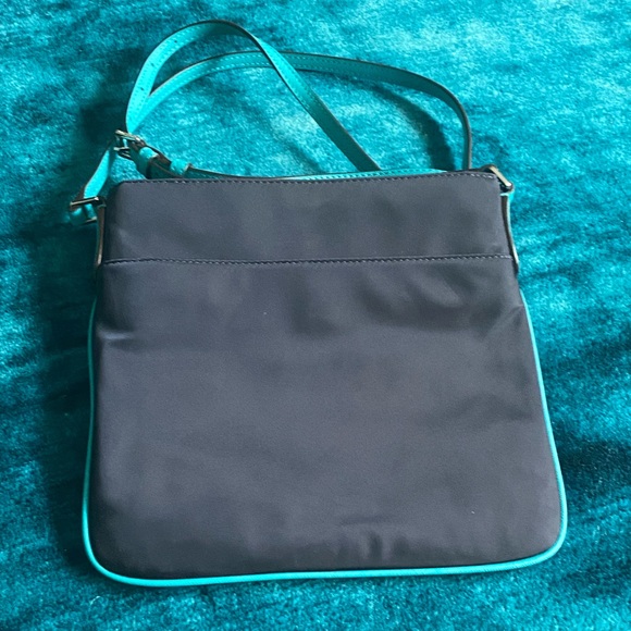 Michael Kors navy/aqua nylon crossbody bag - Picture 6 of 8